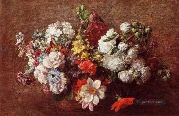 Henri Fantin Latour Painting - Bouquet of Flowers2 Henri Fantin Latour